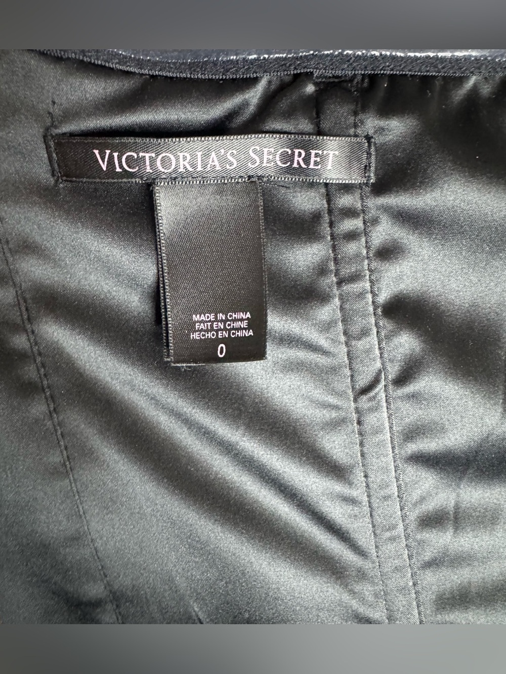 Victoria’s Secret Rare Black Strapless Double-Breasted Corset Top Size 0 - Picture 4 of 4